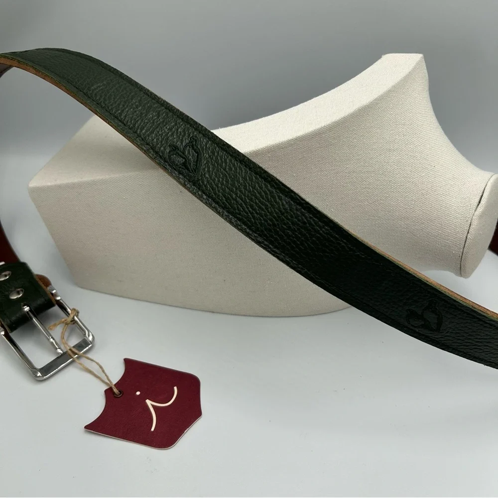New Iliac Golf Strato 3.0 Belt Olive + Brown Size 40 Leather Made In USA
